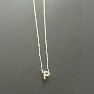 Roberto Coin Initial Necklace Letter “P” 18K